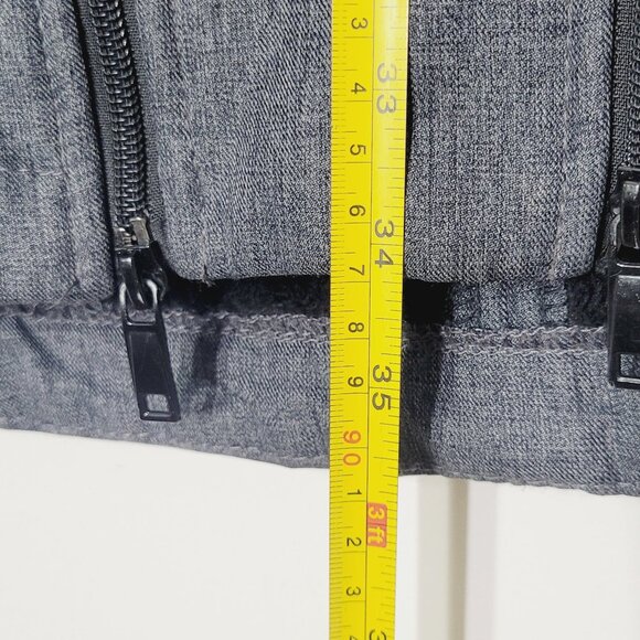 Thyme Maternity Charcoal Pockets Double Zip Hooded Jacket Adjustable Pregnancy M - Picture 15 of 16